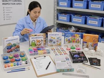 Quality inspection of toy samples and packaging