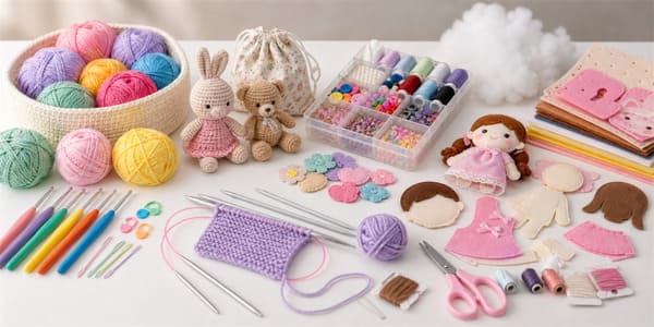 Crochet knitting and sewing kits