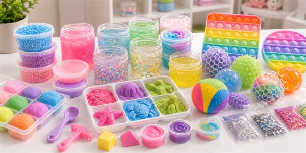 Slime clay and sensory toys