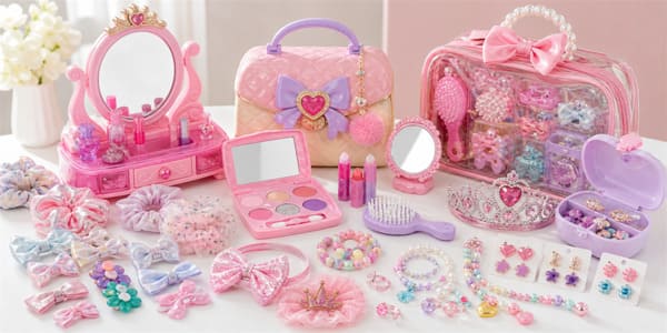 Girls accessories and makeup toys