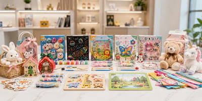 Wide product range background