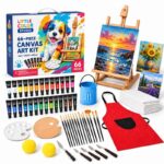 66-piece canvas art kit for kids front view