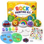 Animal character rock painting kit for kids – wholesale oem/odm kids craft set front view