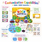 Animal character rock painting kit for kids – wholesale oem/odm kids craft set size reference