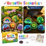 Animal character rock painting kit for kids – wholesale oem/odm kids craft set embroidered detail