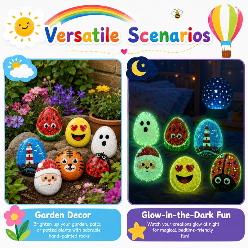 Animal rock painting kit for kids – wholesale oem/odm kids craft set embroidered detail