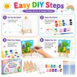 Assorted canvas painting kit for kids embroidered detail
