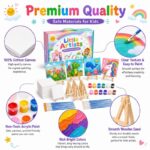 Assorted canvas painting kit for kids design detail