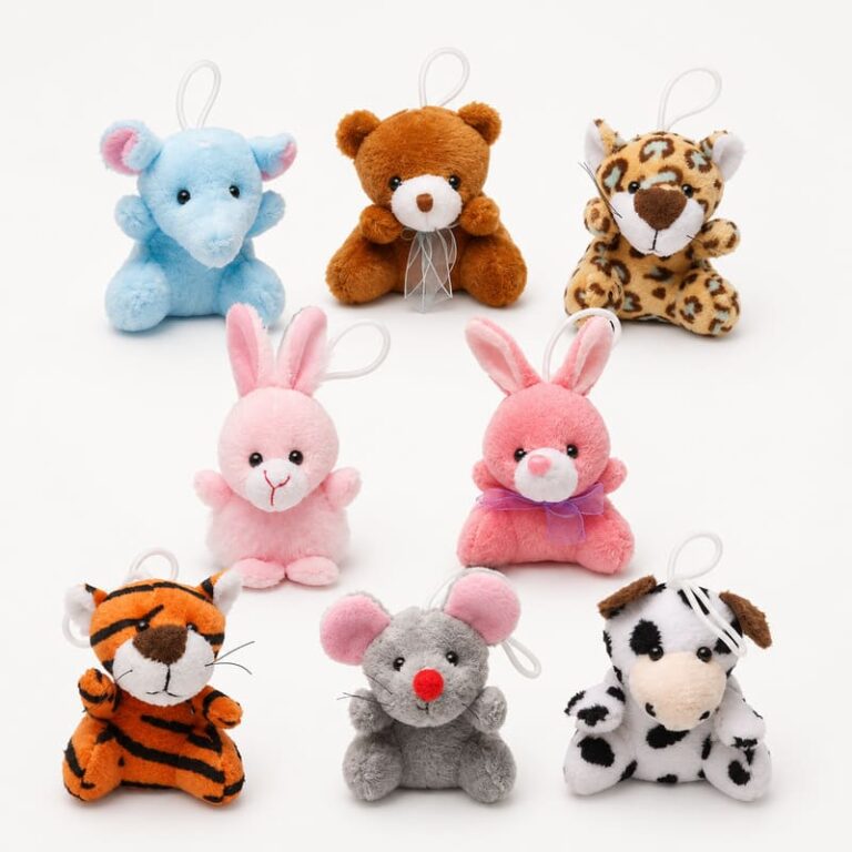 Mini Animal Plush Keychain Set for Wholesale Gifts and OEM/ODM Orders