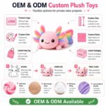 Axolotl plush toy design detail