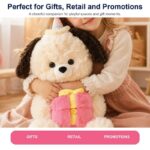 Birthday dog plush toy for custom retail and oem plush collections stitching detail