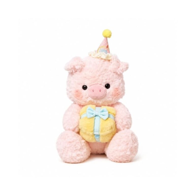 Birthday Pig Plush Toy for Custom Retail and OEM Plush Collections
