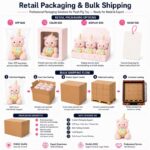 Birthday pig plush toy for custom retail and oem plush collections design detail