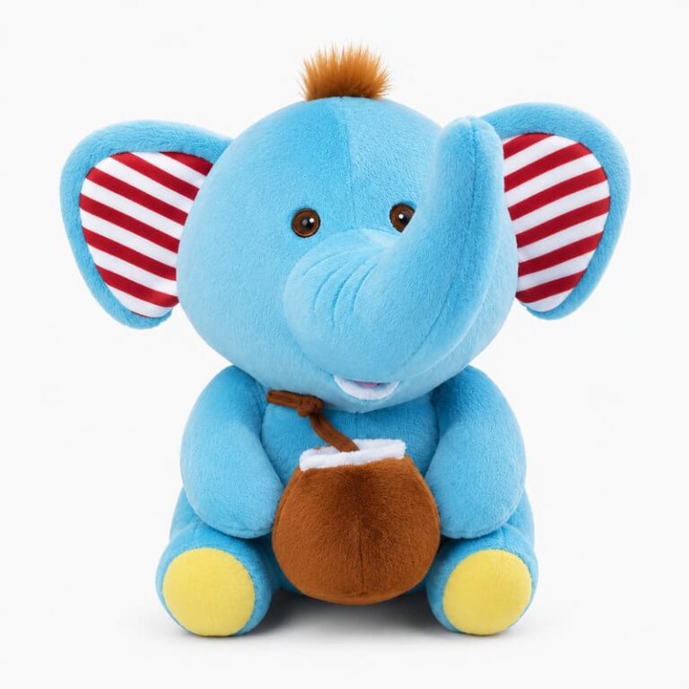 Blue Elephant Plush Toy for Wholesale Gift and Retail Programs