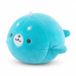 Blue whale plush toy front view