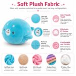 Blue whale plush toy size reference