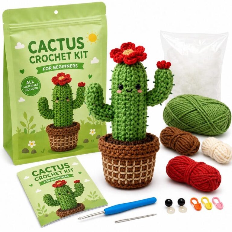 Cactus Crochet Kit for Beginners for Wholesale OEM/ODM Yarn Craft Programs