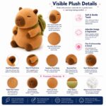 Capybara plush toy size reference