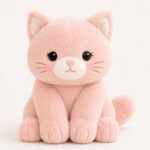 Cat plush toy front view