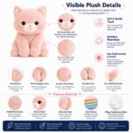 Cat plush toy size reference
