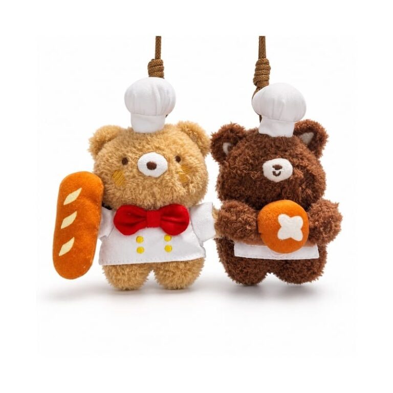 Chef Bear Plush Hanging Ornament Set for Wholesale Gifts and Private Label Orders