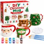 Christmas mug painting kit front view
