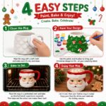 Christmas mug painting kit size reference