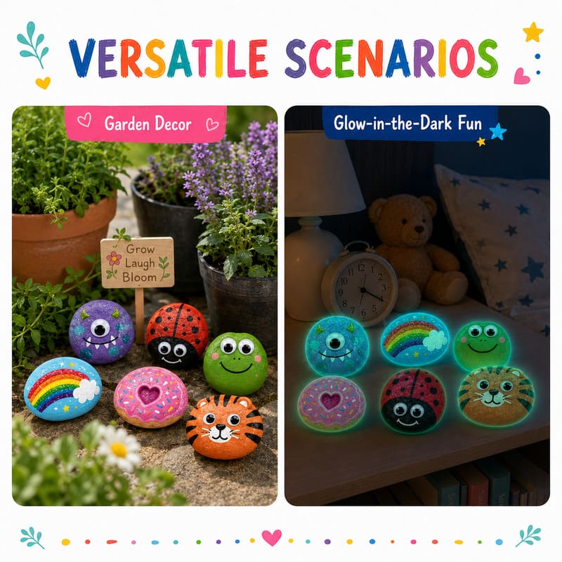 Classic rock painting kit for kids – wholesale oem/odm kids craft set embroidered detail
