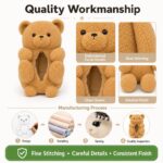 Classic teddy bear plush toy embroidered detail