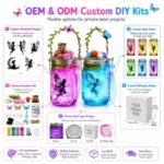 Color changing fairy jar night light kit for kids – wholesale oem/odm craft gift set design detail