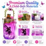 Color changing fairy jar night light kit for kids – wholesale oem/odm craft gift set embroidered detail
