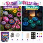 Colorful mandala rock painting kit for kids – wholesale oem/odm kids craft set embroidered detail