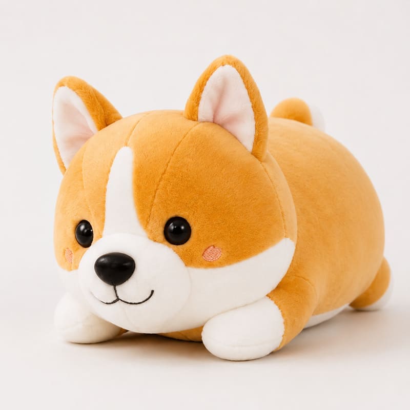 Corgi dog plush toy front view