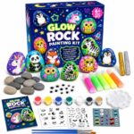Cosmic glow-in-the-dark rock painting kit – wholesale oem/odm kids craft set front view