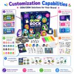 Cosmic glow-in-the-dark rock painting kit – wholesale oem/odm kids craft set size reference
