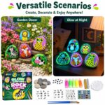 Cosmic glow-in-the-dark rock painting kit – wholesale oem/odm kids craft set embroidered detail