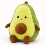 Custom avocado plush toy front view
