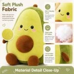 Custom avocado plush toy size reference