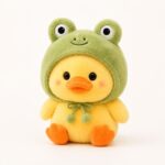 Frog costume duck plush toy front view