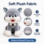 Custom husky dog plush toy size reference