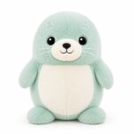 Custom seal plush toy front view