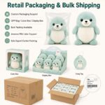 Custom seal plush toy design detail
