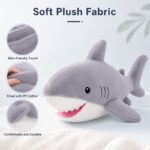 Custom shark plush toy size reference