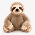Custom sloth plush toy front view