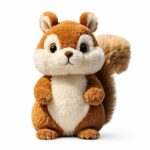 Custom squirrel plush toy front view