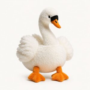 Custom White Swan Plush Toy for B2B wholesale and OEM promotional plush projects
