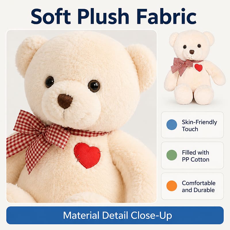 Soft plush fabric close-up detail