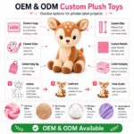 Deer plush toy design detail