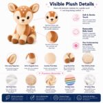 Deer plush toy size reference