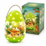 Dinosaur egg terrarium night light kit for kids – wholesale oem/odm craft gift set front view